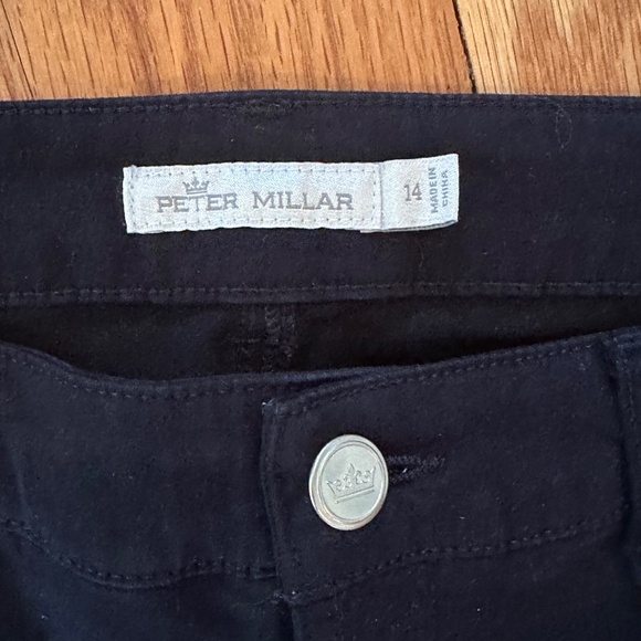 Peter Millar Women’s Karlie Sateen Stretch Pants in Navy Blue sz 14 EUC - Picture 2 of 4